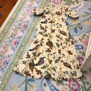 Alemais Floral Bird Print Maxi Dress 6